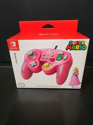 Hori Nintendo Switch Battle Pad GameCube Style Controller Peach