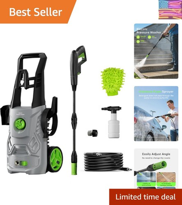 #ad #ad Compact 23ft Pressure Washer with Adjustable Nozzle Perfect for Fences amp; Cars $136.77