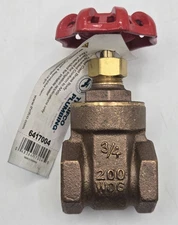 Thrifco 6417004 3/4 Inch FIP Heavy -Duty Brass Gate Valve - Economy NEW