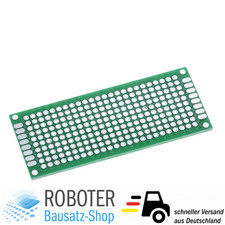 Doppelseitige Lochrasterplatine 3x7cm Prototyping Perf Board Arduino, Atmel AVR