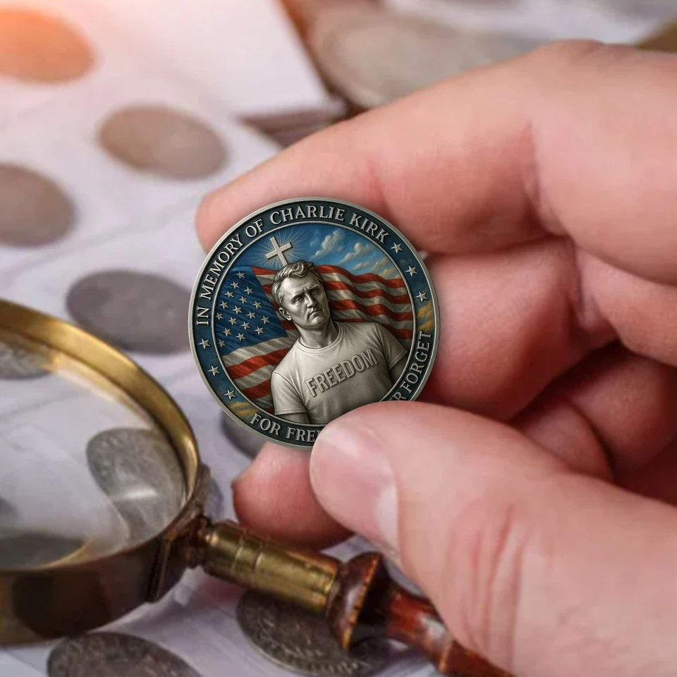 Памятная монета в память о Чарли Кирке за свободу никогда не забывайте - Изображение 4 из 4