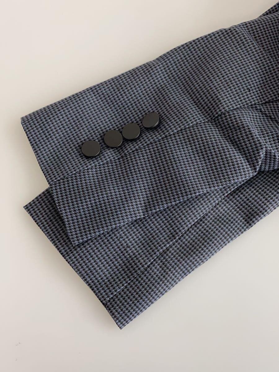 AMERI Trench Coat Women's Free Navy Houndstooth P… - image 5