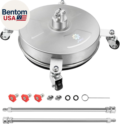 #ad #ad 14quot; Pressure Washer Surface Cleaner with 4 Wheels Stainless Steel Housing 1 4quot; $113.43
