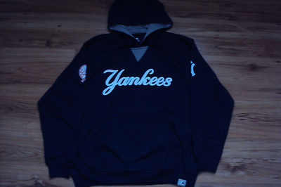 NEW YORK YANKEES NEW MLB MAJESTIC FLY BALL HOODED SWEATSHIRT