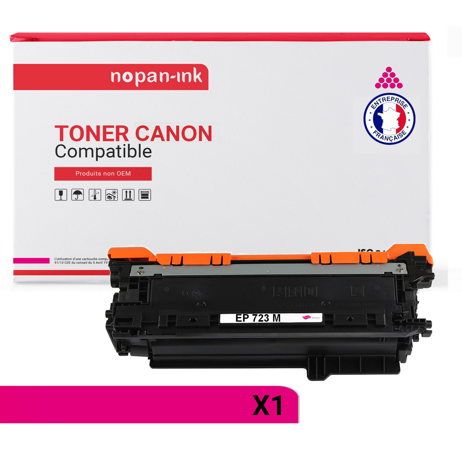 Toner EP723 M Magenta Haute Fidélité Compatible Canon 2642B002 CE253 pour Documents Éclatants