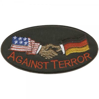 AUFNÄHER - Against Terror - 04731 - Gr. ca. 12 x 6 cm - Patches Stick  ...