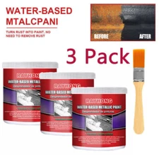3pcs Car Anti-Rust Chassis Rust Converter Water-Based Primer Metal Rust Remover