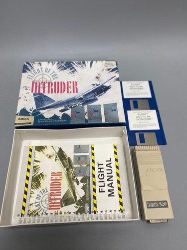 Vintage Rare Game Flight Of The Intruder Commodore Amiga + Commodore A520 Module - Picture 3 of 6