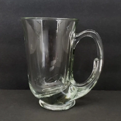 Tiara by Indiana Glass Hunter Horn 12 oz. Clear Glass Mug
