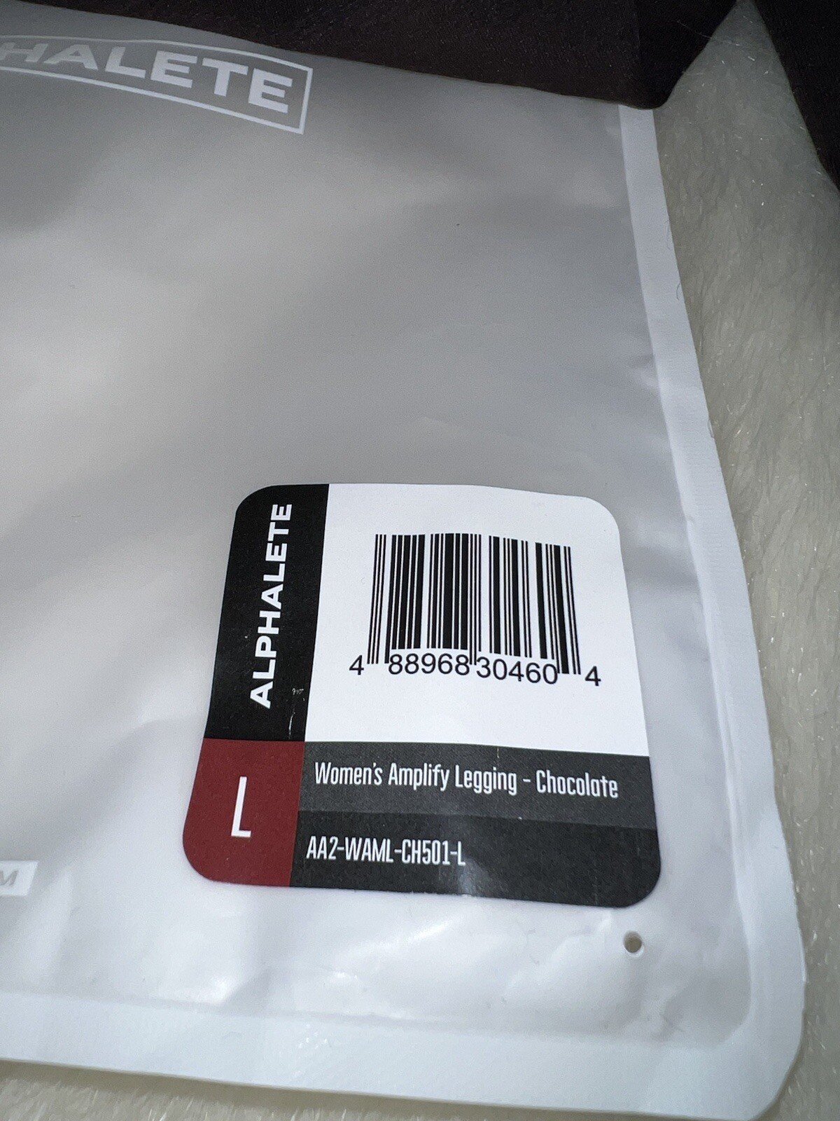 NEW Alphalete Amplify Chocolate Leggings Scrunch Size Large L Brown eBay