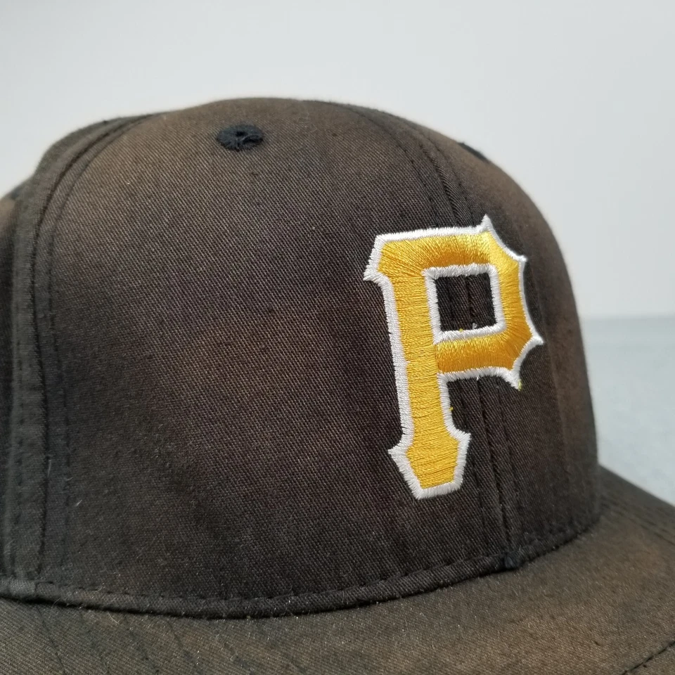 DE COLECCIÓN Pittsburgh Pirates Gorra Gorra Snapback Negra MLB Aguja Americana Banda Dorada Foto 4 de 4