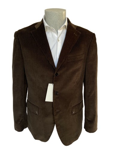 Giacca uomo Confitalia, marrone in VELLUTO A COSTE con toppe, DROP 6,sconto  60%. | eBay