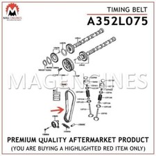 A352L075 TIMING BELT TOYOTA 4A-FE 5A-FE FOR CARINA CELICA CORONA PETROL 1989-01