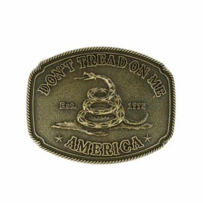 Mens Belt Buckle *New* ''Don't Tread on Me'' American Style Belt Buckle