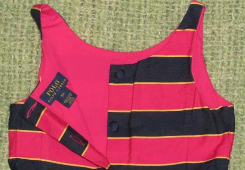 Polo RALPH LAUREN Dress Classic Stripe Fit & Flare Party Girls 6x - Picture 2 of 4