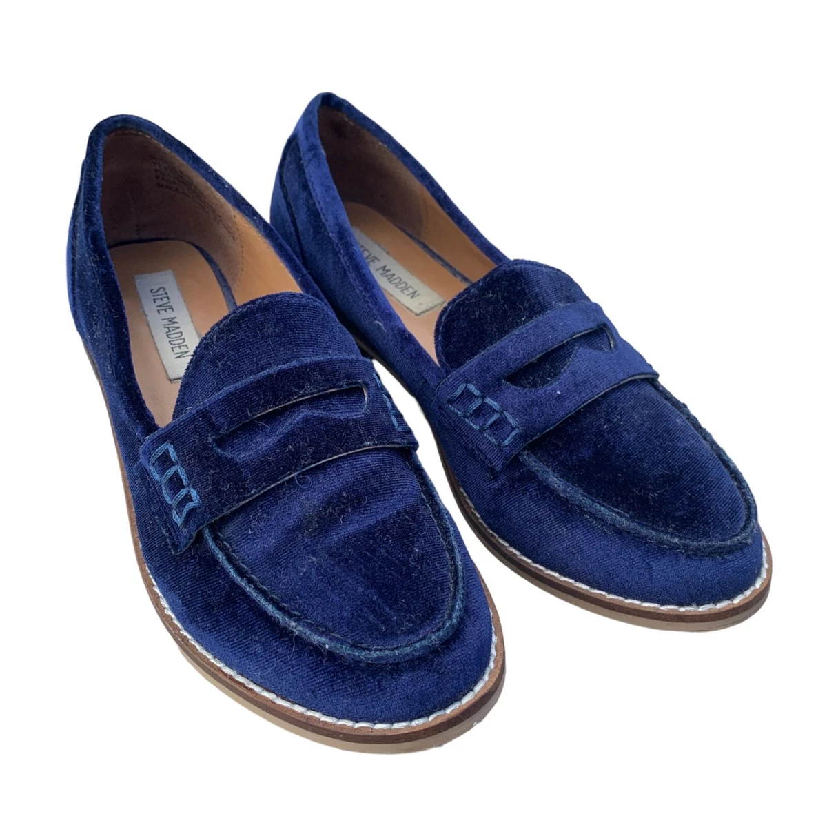Steve madden velvet best sale loafers