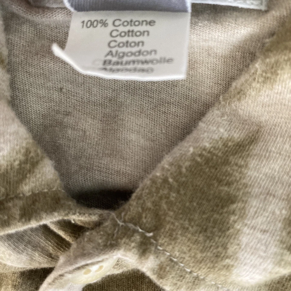 Zegna Sport Shirt Mens Small Brown White Pot Leaf Button Front Hawaiian - Image 4 of 4