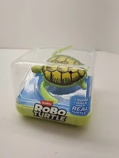 New Zuru Robo Alive Robotic Swimming Turtle Robo Turtle Green Yellow