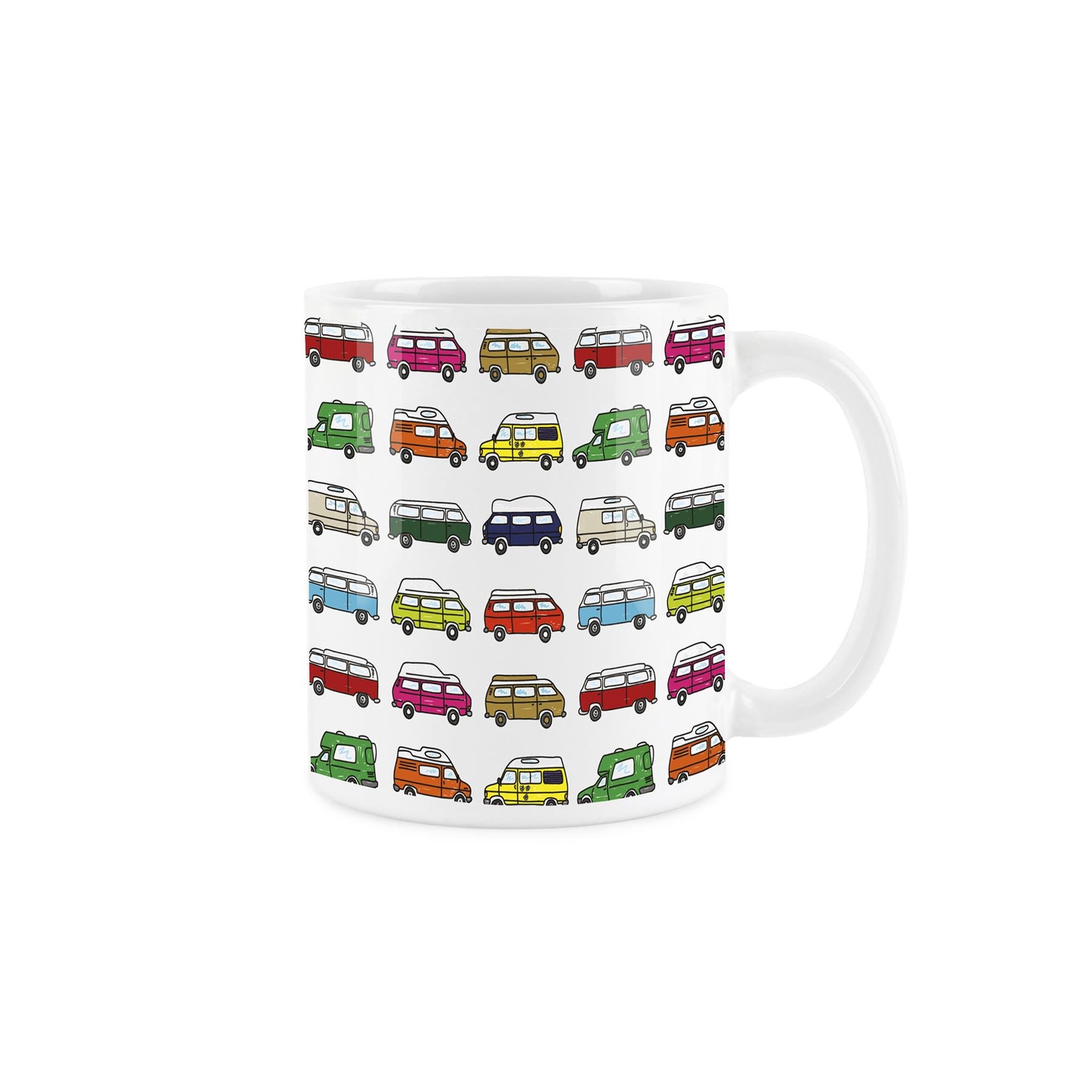 Campervan Mug - Novelty Colourful Vehicle Tea/Coffee Ceramic Cup Gift