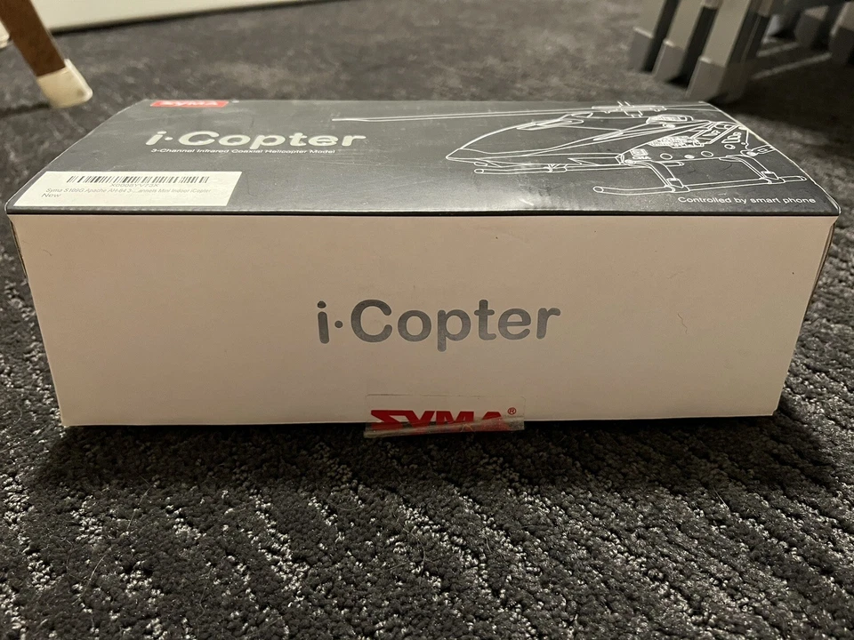 Syma S109G Apache 3-Channel Mini Indoor iCopter OPEN BOX NEVER USED - Image 2 of 4