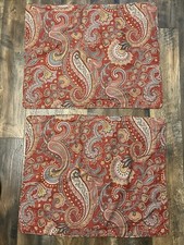 Pair Ralph Lauren LRL Pirouette Standard Pillow Shams