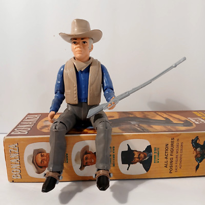 1966 BONANZA American Character BEN CARTWRIGHT 8" Figure with Box Lorne