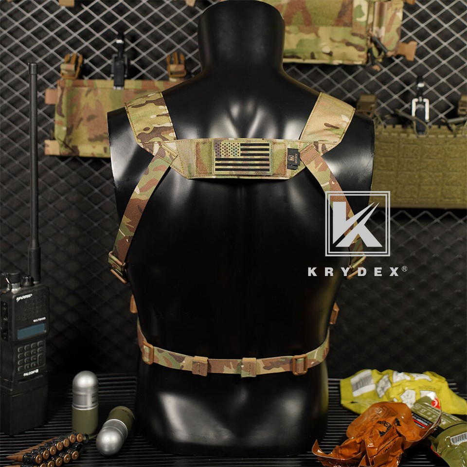 KRYDEX MK5 Micro Fight Chest Rig Placard Laser-cut MOLLE H Harness Fat ...