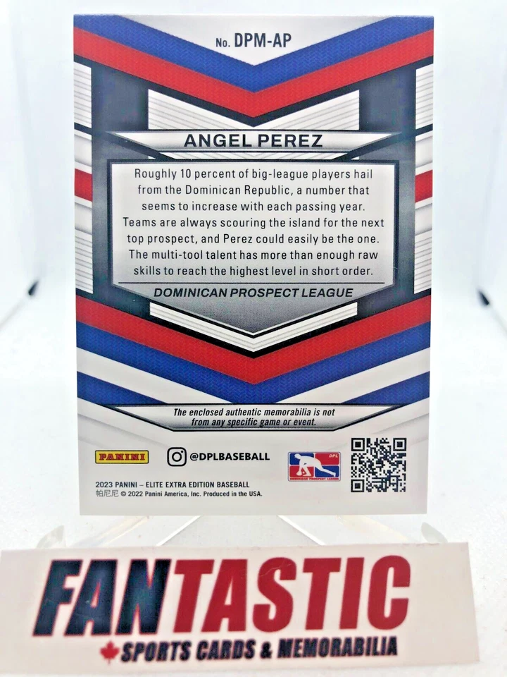 Angel Perez Relic DPM-AP 2023 Elite Extra Edition Dominican Prospect League - Image 2 of 2