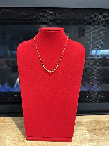 Vergoldete Mangalsutra indische Hochzeit Braut - Bild 3 von 3