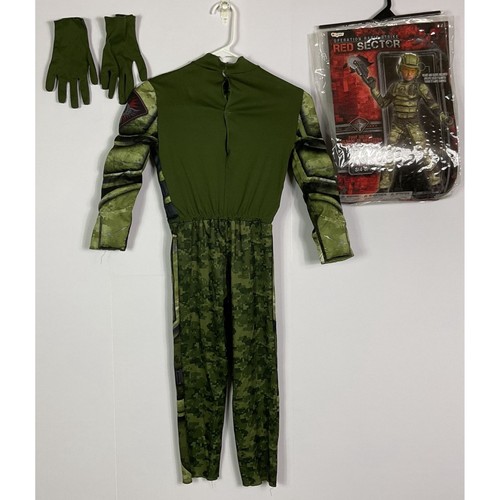 Operation Rapid Strike Red Sector Foot Soldier Classic Muscle Boys Costume Small - Picture 2 of 5