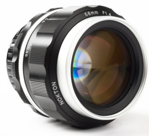 Voigtlander USA WARRANTY NOKTON 58mm F1.4 SL II S for Nikon F AIS Chrome NOSE - Bild 1 von 8