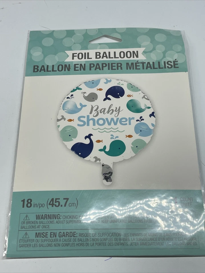 Lil Spout Blue - Baby Whale -Mylar Balloon New - Image 2 of 4