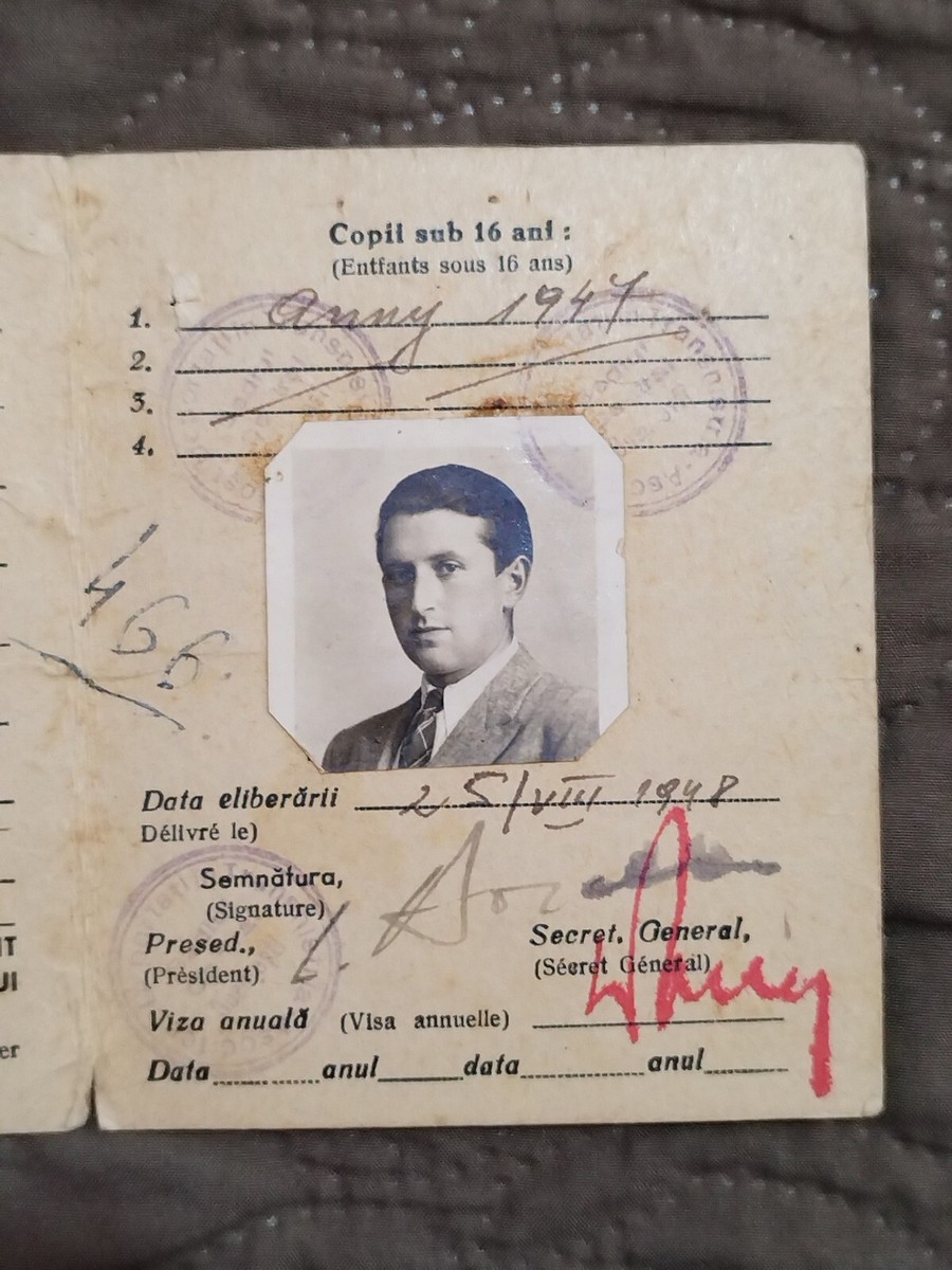 Document Historique : Carte D'identité De Réfugié Roumain Transylvanie 1940 - Timbre Brasov, WW2