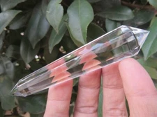 12 Sided VOGEL Style Natural Clear QUARTZ CRYSTAL DT  POINT  Healing 44g