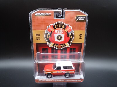 2022 GREENLIGHT 1996 FORD BRONCO CITY OF NEW YORK FIRE DEPT FIRE & RESCUE SE 3