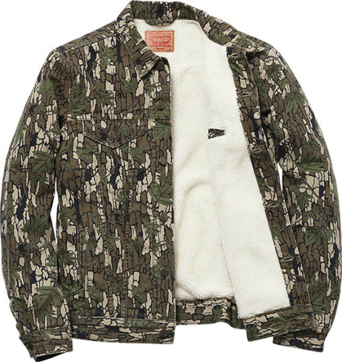 Supreme X Levi's Custom Camoufage Trucker Jacket Supreme X Levis Camo F/W  13 | eBay