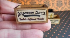 DOLLHOUSE MINIATURES HALLOWEEN  POISONOUS PLANTS CRATE