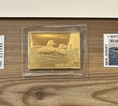 1993 NEW JERSEY - State Duck Stamp Print **BRUCE MILLER** MEDALLION Ed. #40 - Picture 6 of 8