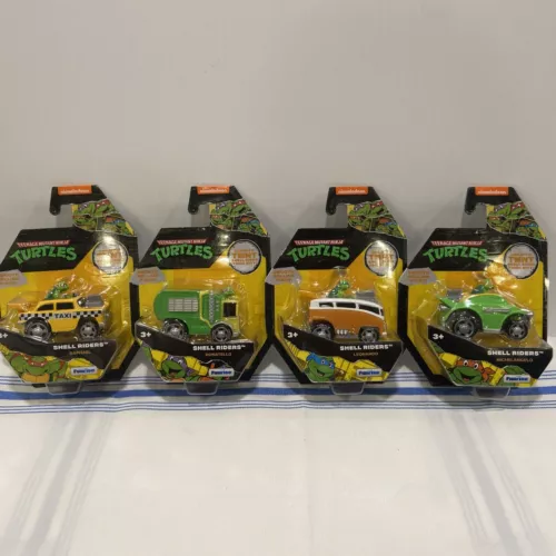 2023 Funrise Teenage Mutant Ninja Turtles Nickelodeon Shell Riders Set Of 4 Cars