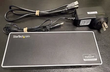 StarTech DK30ADD USB 3.0 Dual Monitor Docking Station W/Cable & Power Adapter