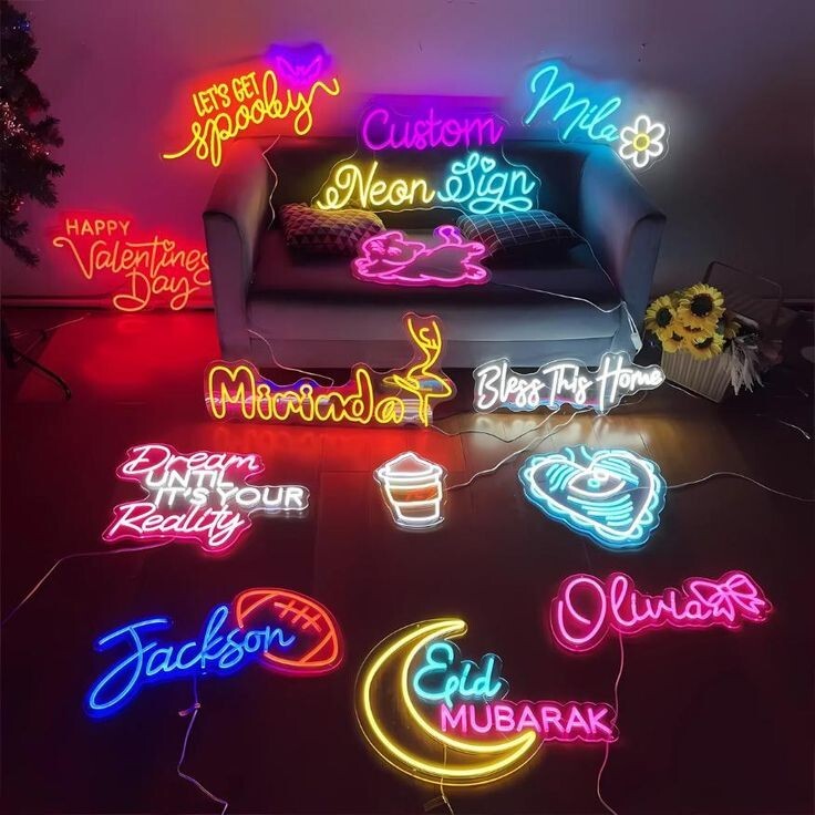 LED Neon Sign with Your Name – Custom Wall Light for Business or