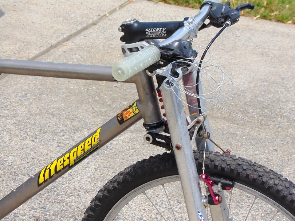 20 世纪 90 年代 Litespeed Obed F/S 钛 MTB AMP Girvin 19 英寸! — 第 4/4 张图片