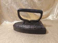 Antique Cast Iron Sad Iron 8 Pounds Black Metal Farmhouse Decor Primitive