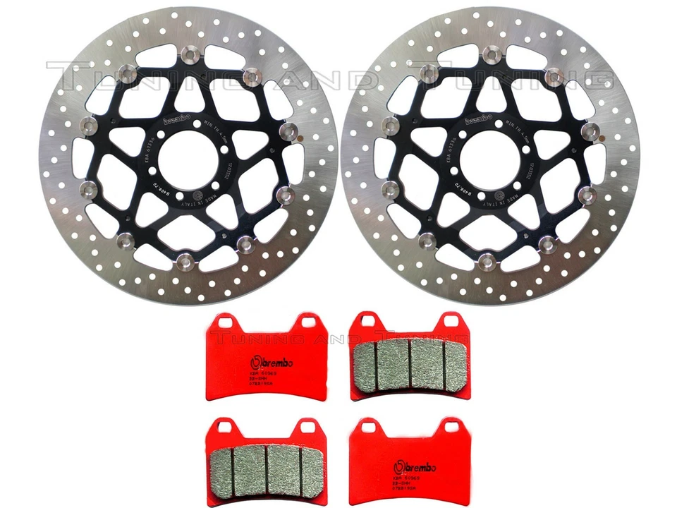 Disques frein avant + Plaquettes SA POUR APRILIA TUONO FIGHTER 1000 2002 2003 - Photo 1/1