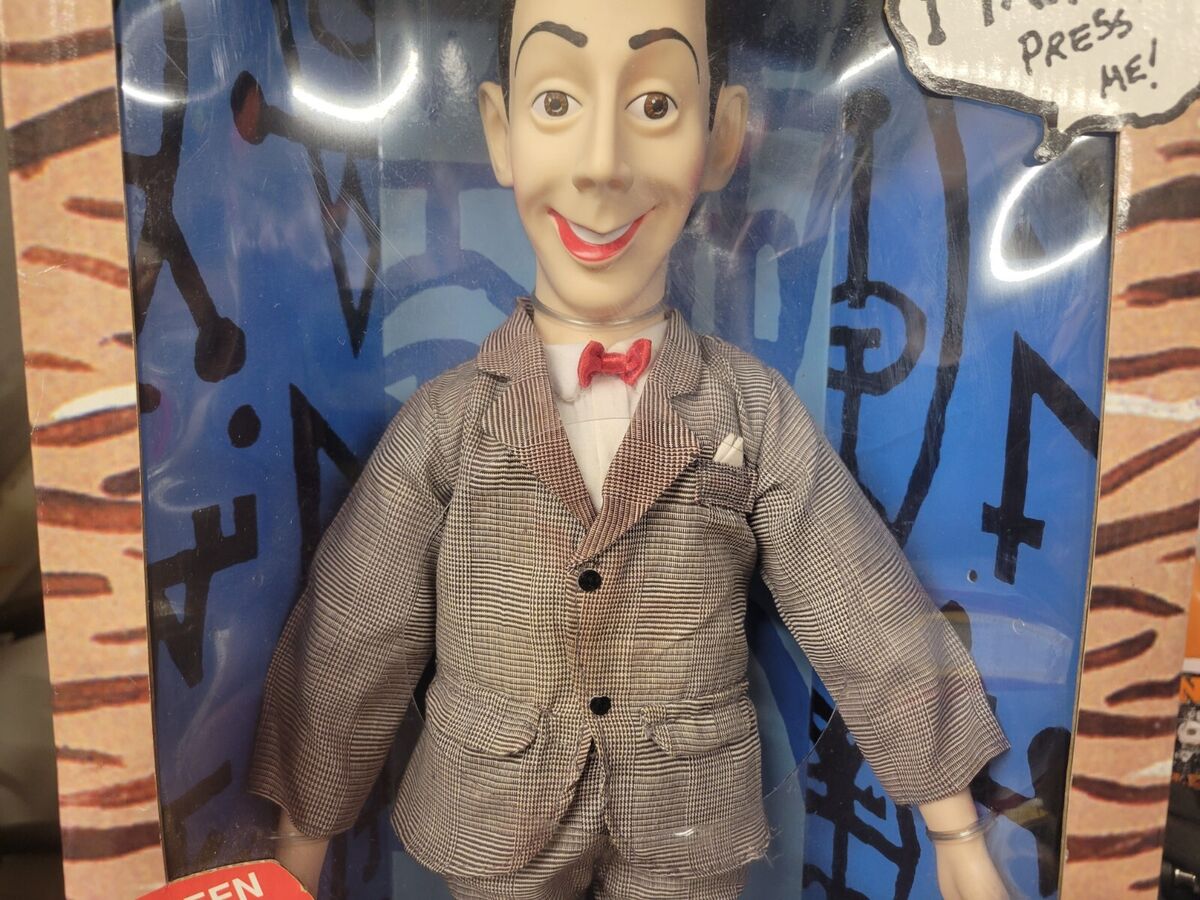 VINTAGE TALKING PEE WEE HERMAN DOLL IN BOX NEVER OPENED VINTAGE TALKING PEE WEE HERMAN DOLL IN BOX NEVER OPENED