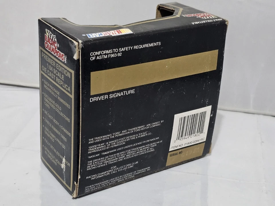 Racing Champions 1995 Premier #59 Dennis Setzer Nascar 1:64 Car - Image 4 of 4