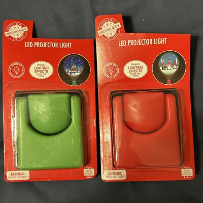 Christmas Indoor Battery Op Mini LED Projector Lights I TWO (2)Count