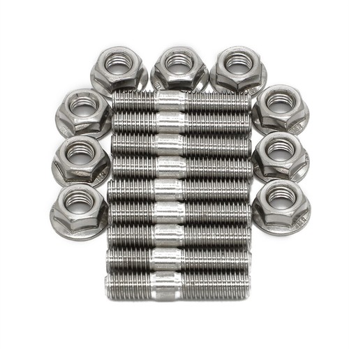 9 Exhaust Manifold Stud For Honda Acura ONLY Kit B/D Series Civic Integra V3 B18 - Foto 10 di 10