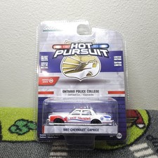 GreenLight Hot Pursuit 1987 Chevy Caprice Ontario Police Skid Training 1:64