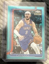 2025-26 Topps Chrome Basketball Alex Caruso Teal Refractor 20/299 #170